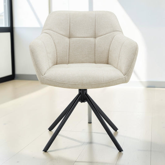 Eetkamerstoel Jesse – Linnen Beige