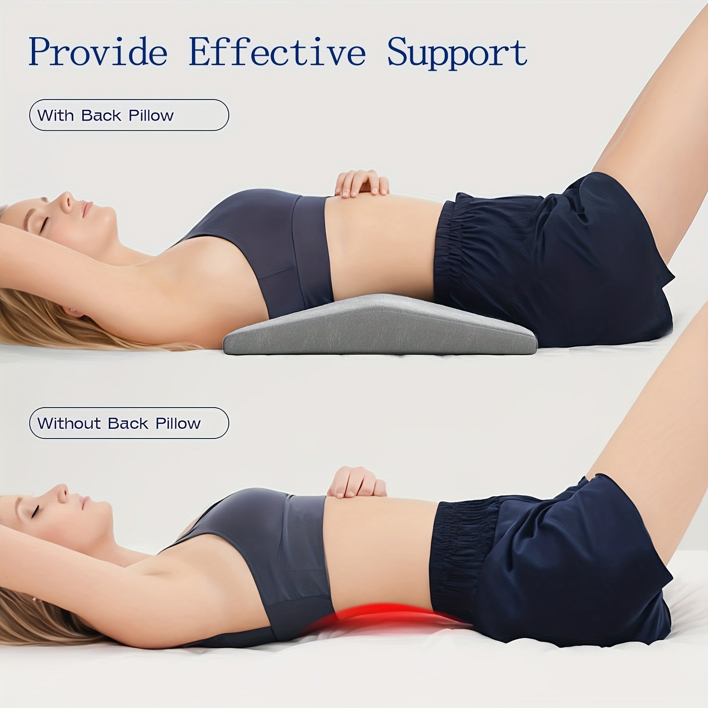 Ergonomisch Bedrugkussen voor Ondersteuning