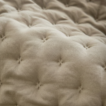Luxe Premium Gewatteerde Sprei Lichtbeige 280x280 cm – Zacht Aanvoelend