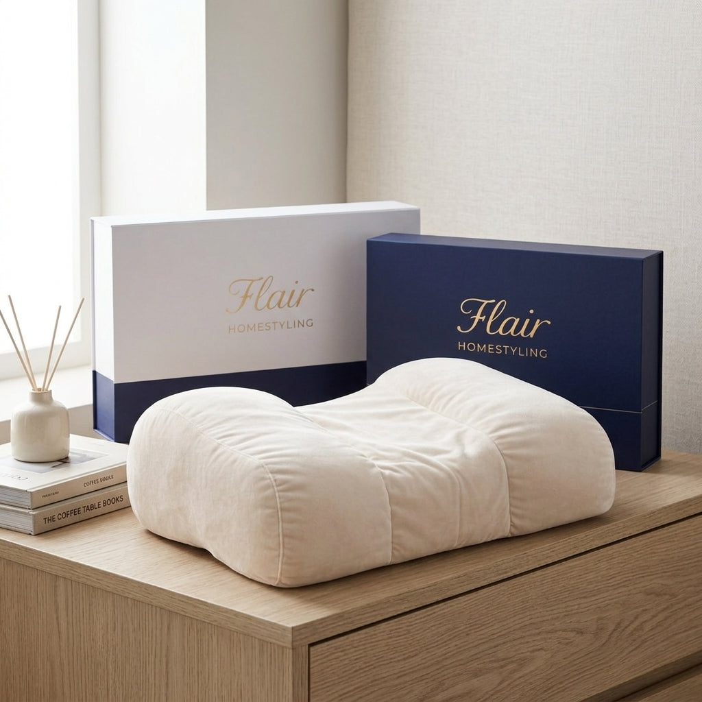 Anti-Rimpel Satijnen Hoofdkussen – Ergonomisch Beauty Sleep Kussen voor Huid & Haar