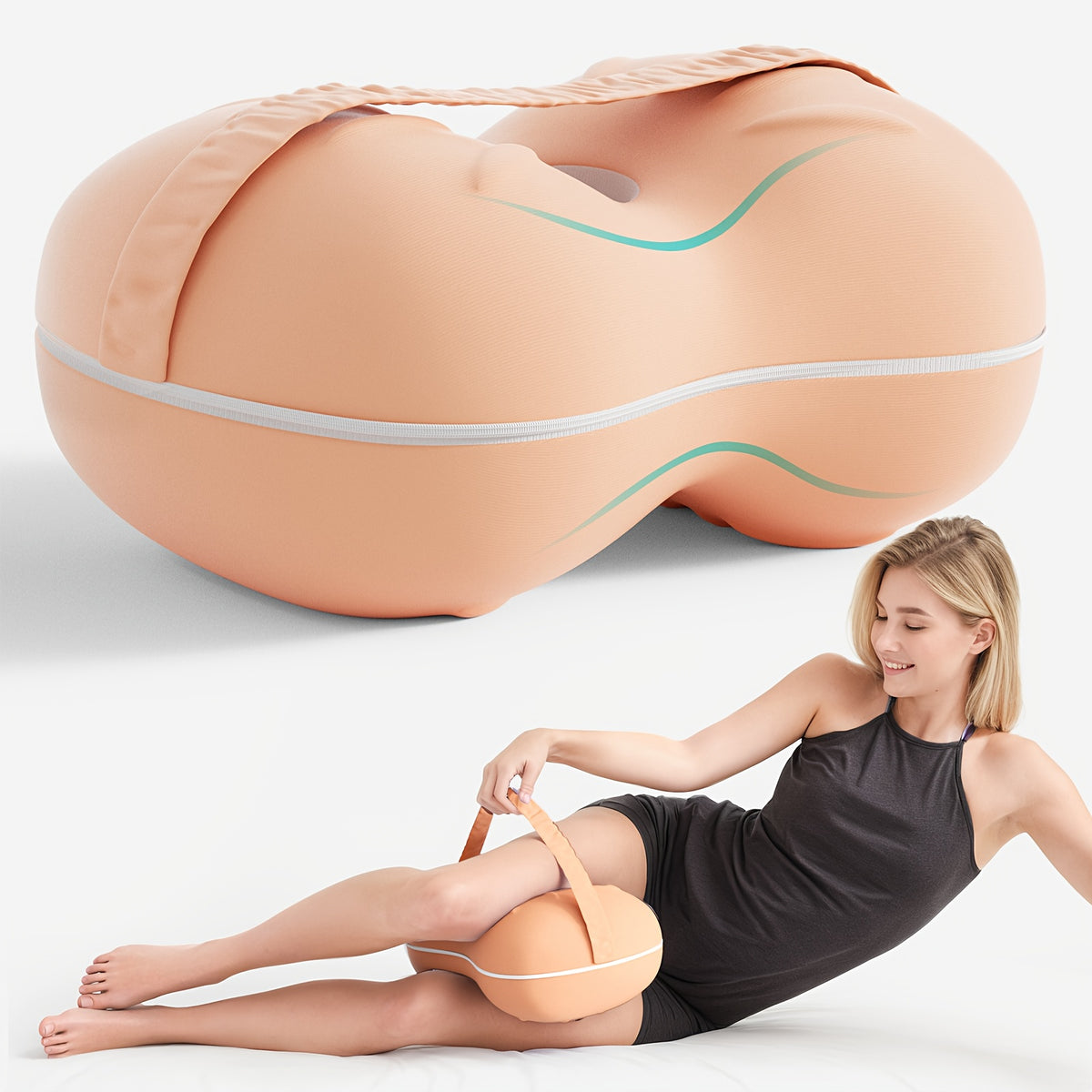 Orthopedisch Knie- en Beensteunkussen met Koelhoes