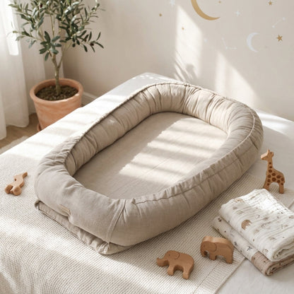 Babyly Zacht Linnen Babynest