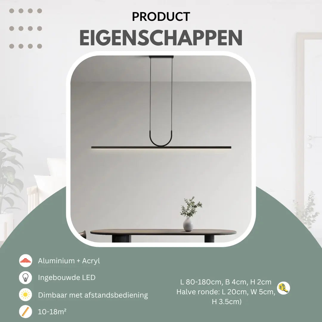 Design hanglamp eettafel, zwart of wit | Glød