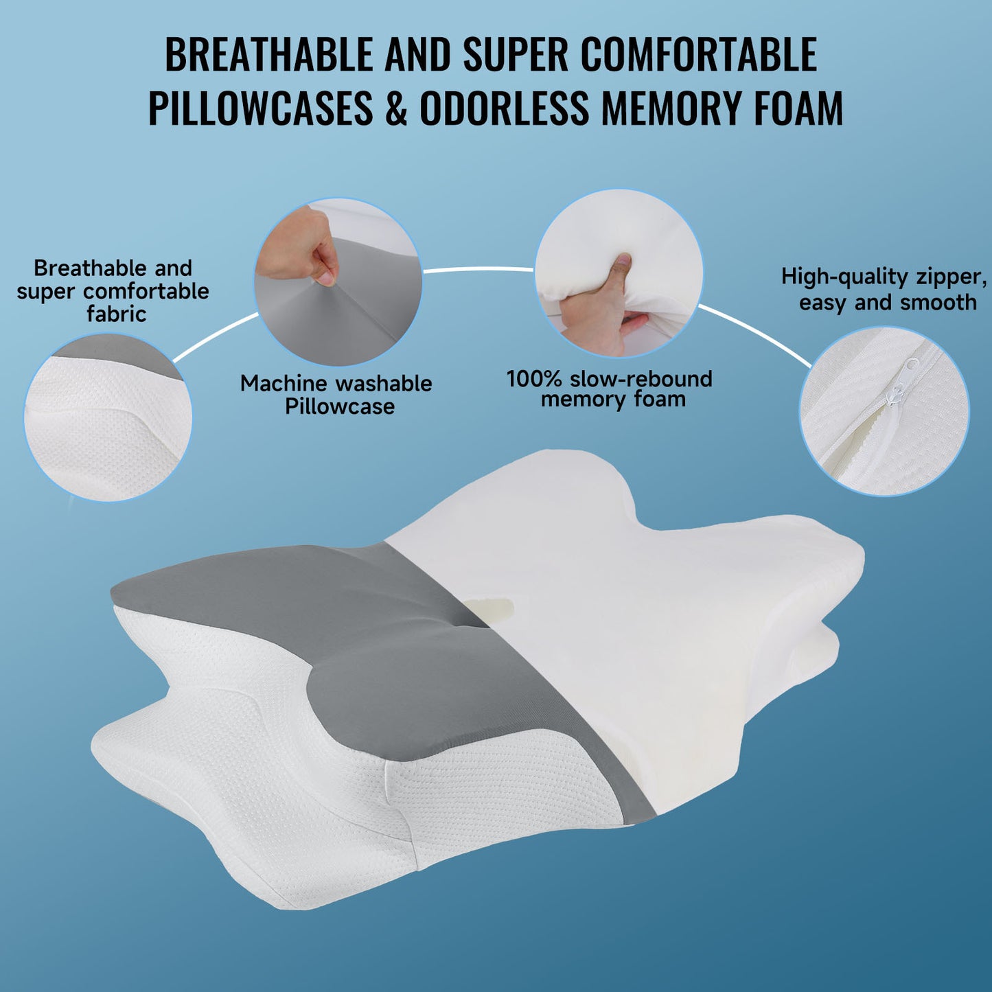 Pijnverlichtend Geheugenschuim Kussen