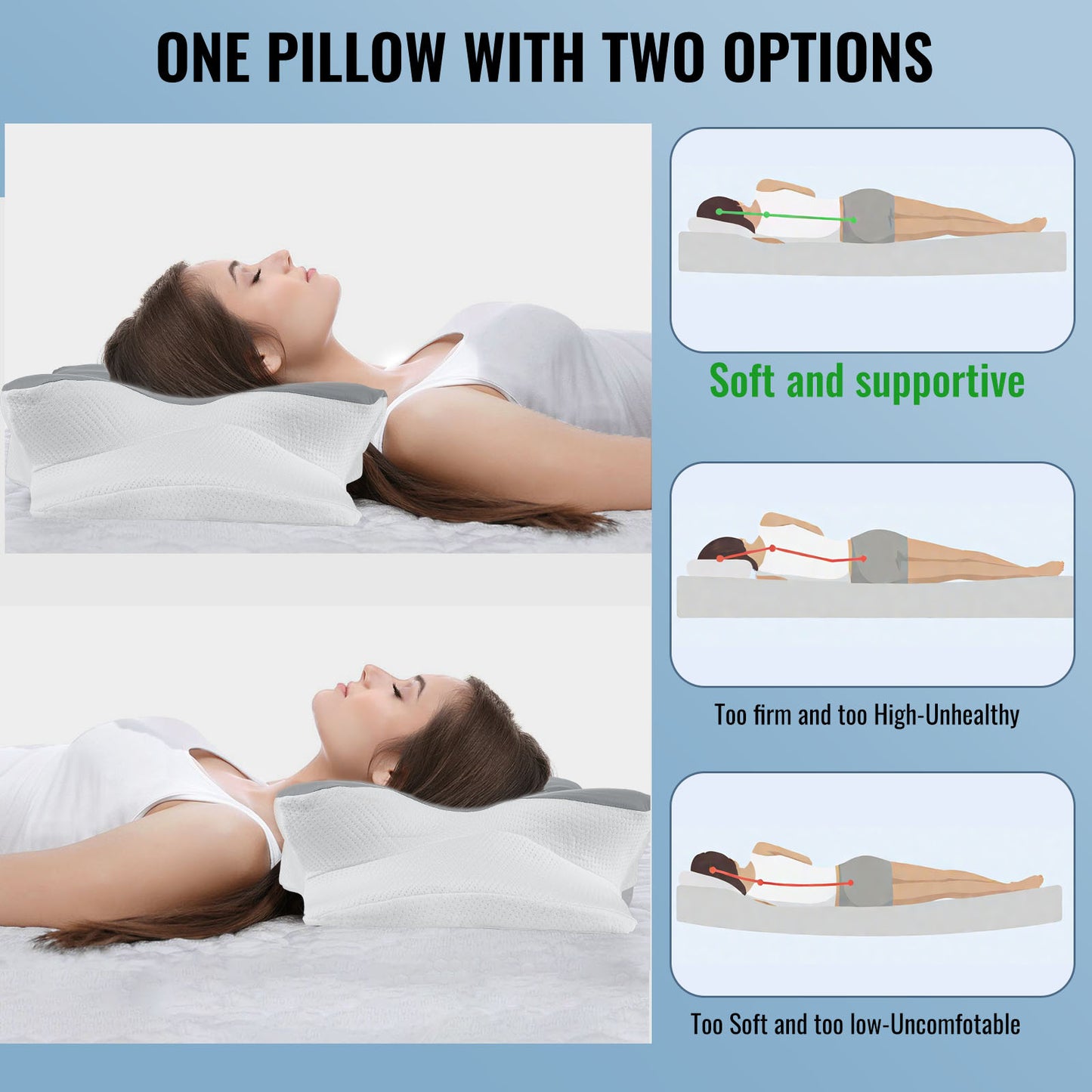 Pijnverlichtend Geheugenschuim Kussen