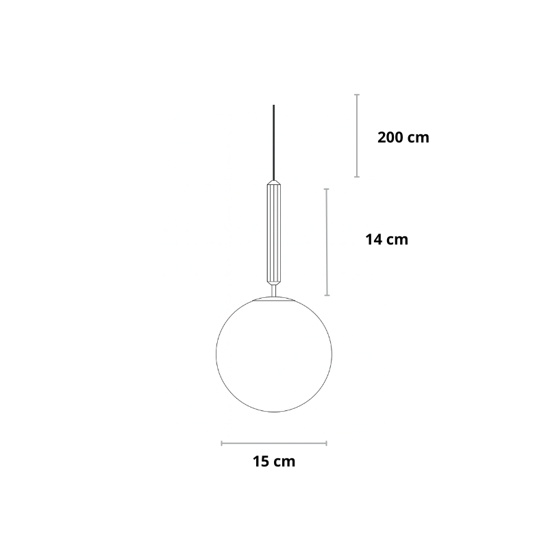 Moderne hanglamp met goud of zwart | Flora