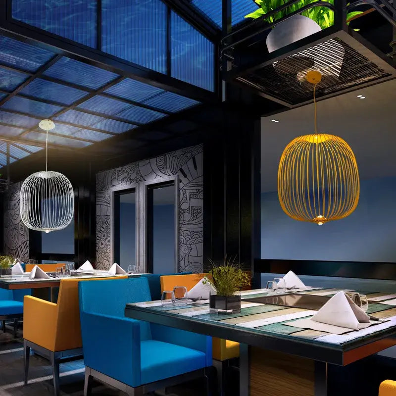 Hanglamp met metalen spaken | Luxara