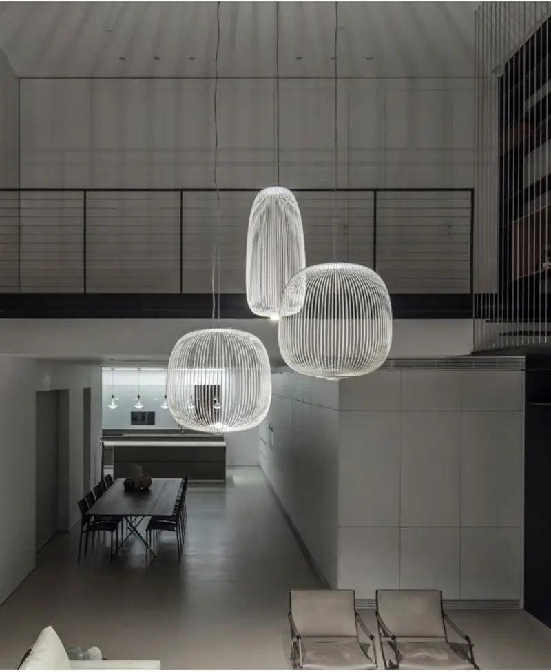 Hanglamp met metalen spaken | Luxara