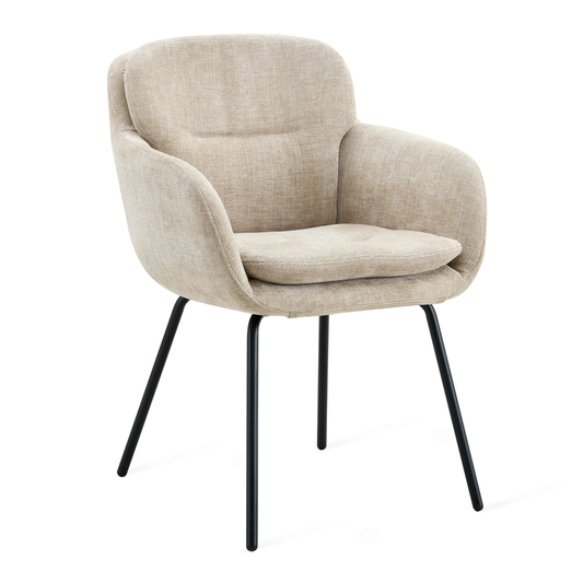 Eetkamerstoel Livia – Naturel Taupe