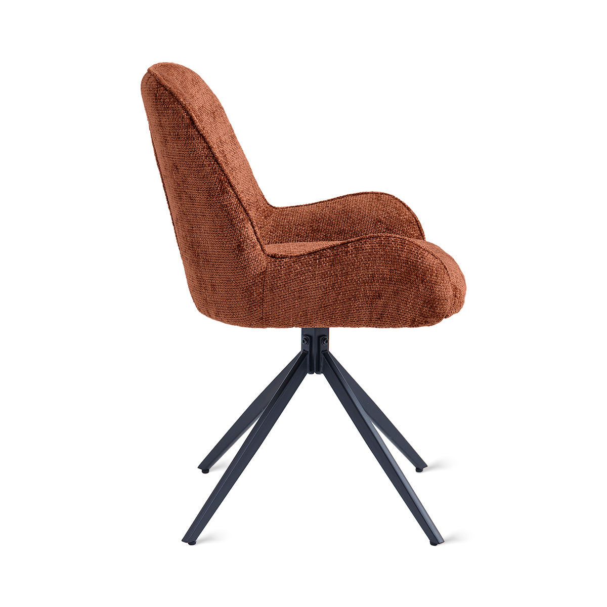 Eetkamerstoel Lily – Stof Roest
