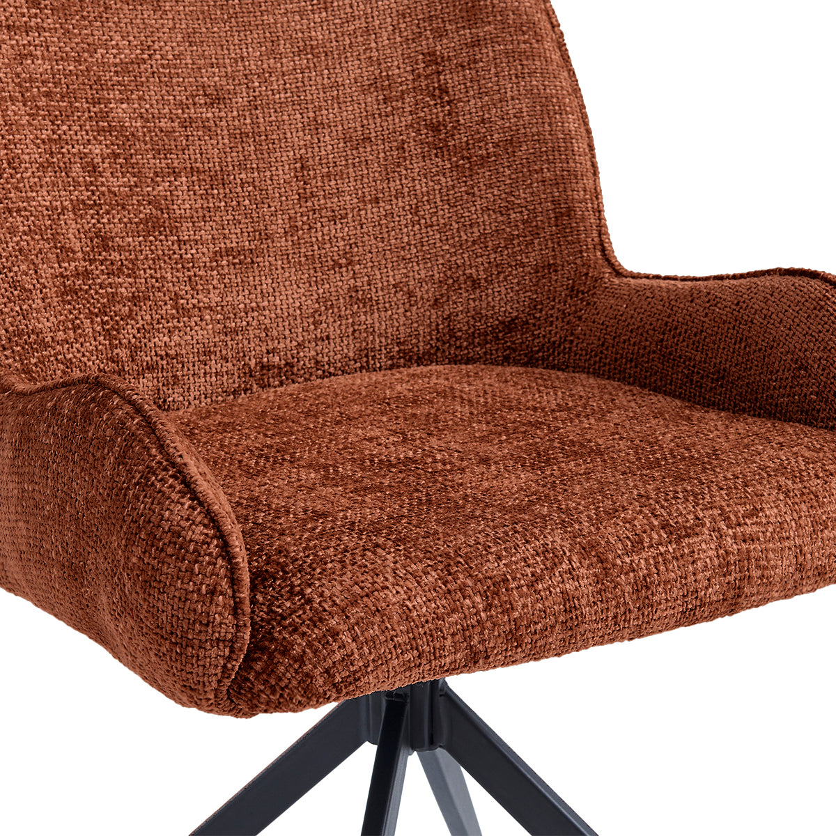 Eetkamerstoel Lily – Stof Roest