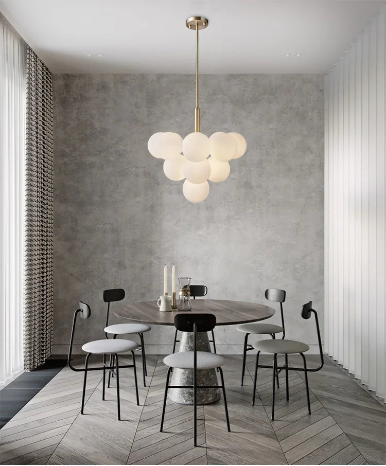 Hanglamp bollen in goud, zilver en zwart 5-delig 13-delig | Convexum