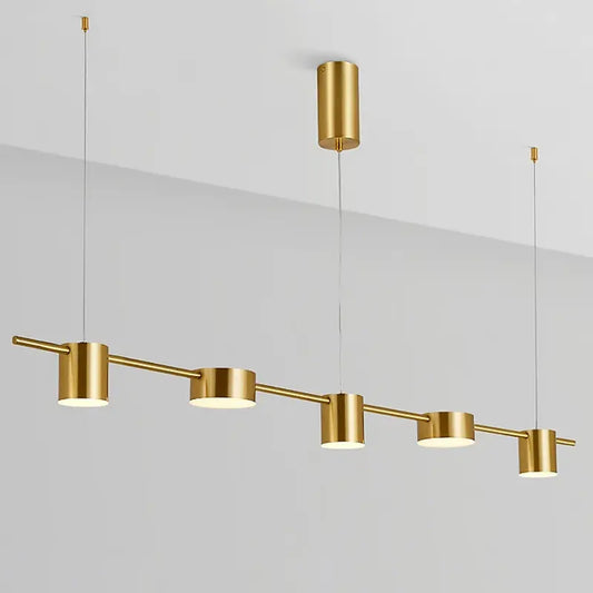 Hanglamp eettafel goud, met afstandsbediening | Aurum
