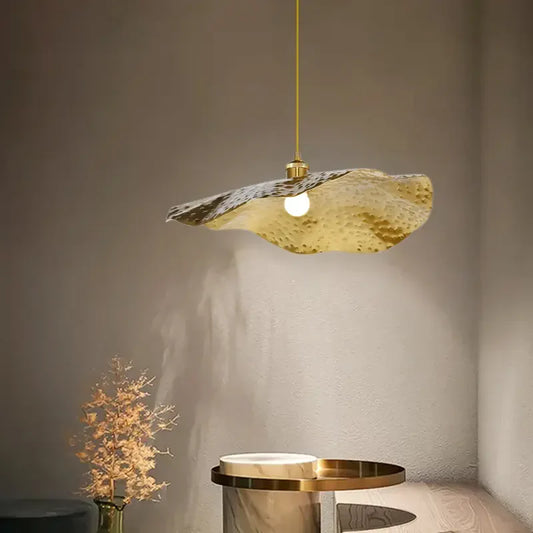 Hanglamp goud, lotusblad | Japandi