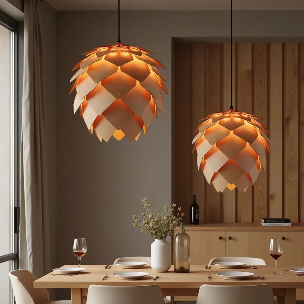 Hanglampen van hout eiken lamp | Lignum
