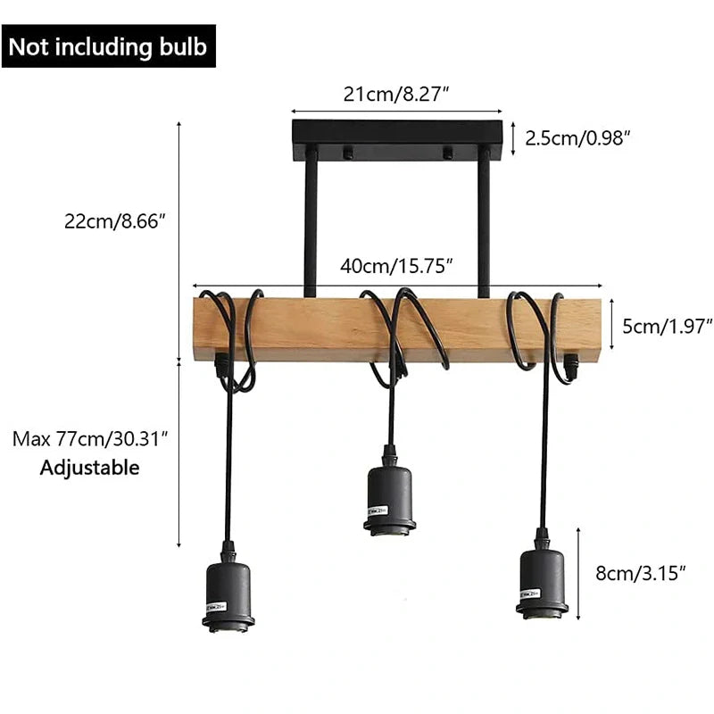 Industriële hanglamp zwart, 3-delig | Luminara