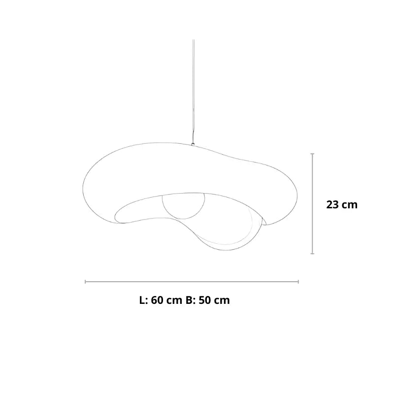 Wabi Sabi hanglamp, Wit, Creamy wit en grijs | Japandi