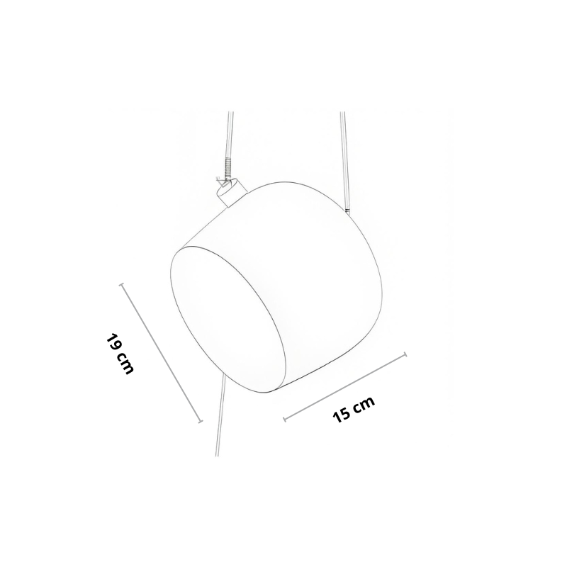 Design hanglamp, zwart of wit | Lysrum