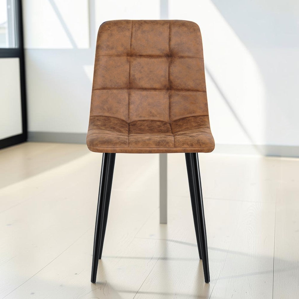 Eetkamerstoel Yerevan – Microleder Cognac