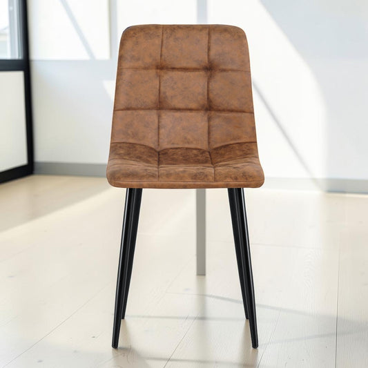Eetkamerstoel Yerevan – Microleder Cognac