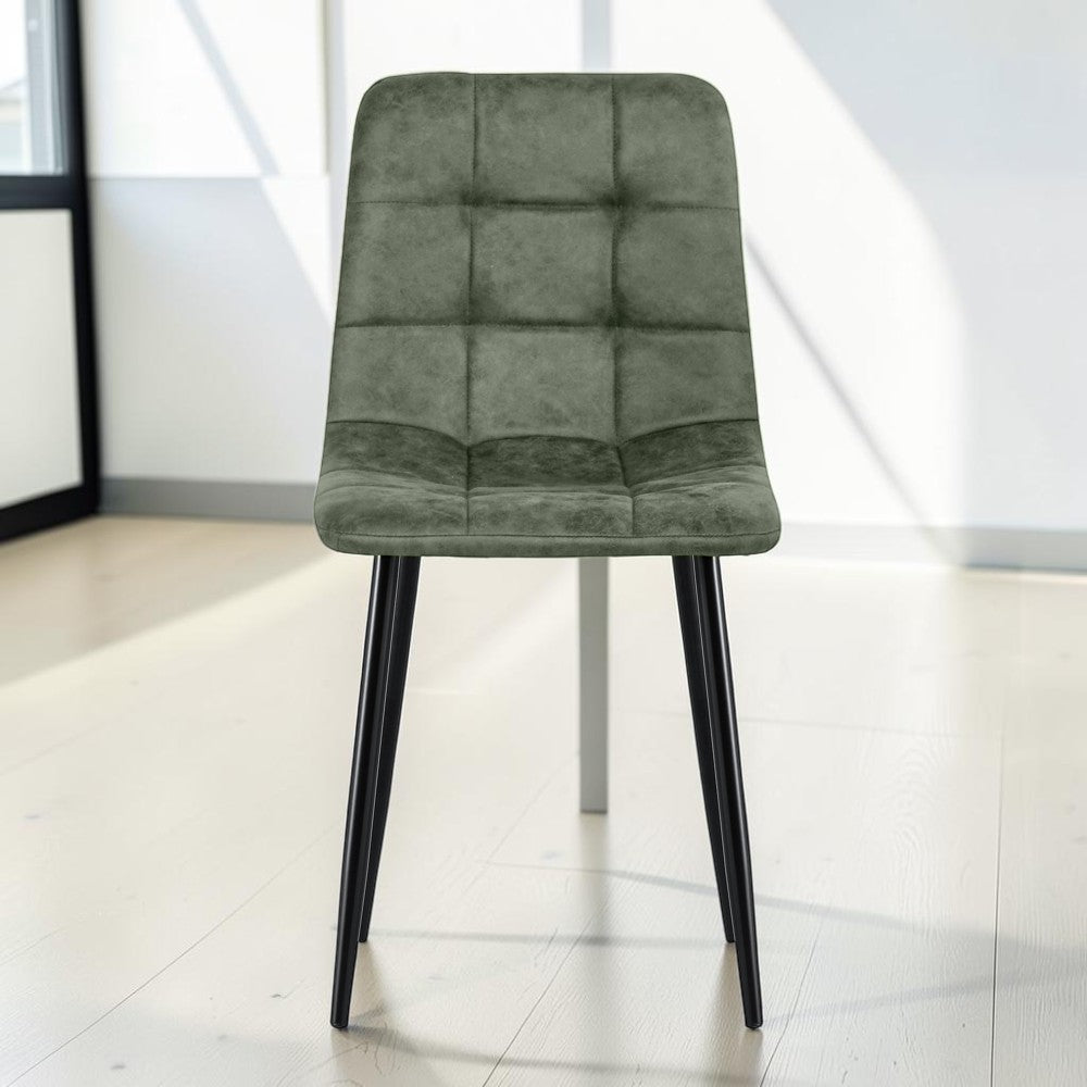 Eetkamerstoel Yerevan – Microleder Groen