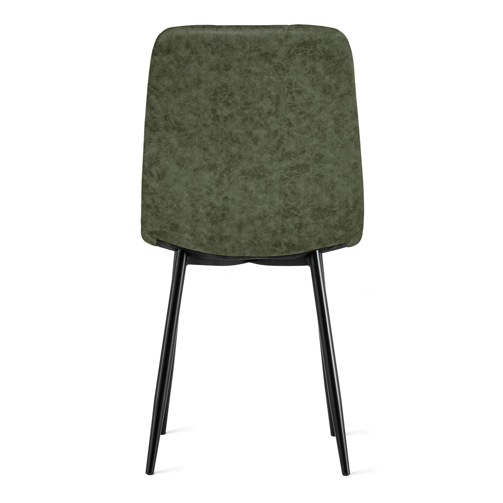 Eetkamerstoel Yerevan – Microleder Groen