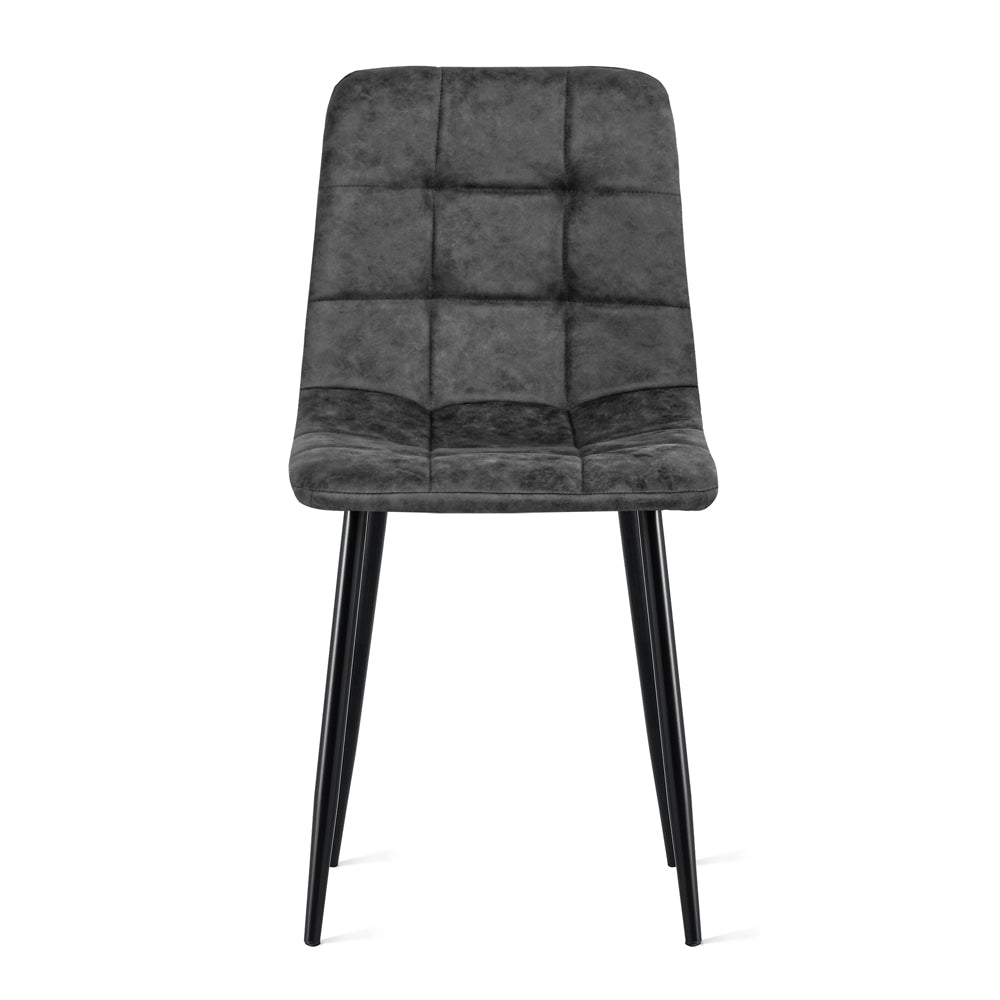 Eetkamerstoel Yerevan – Microleder Antraciet