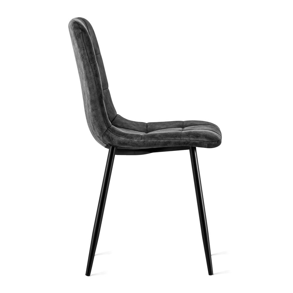 Eetkamerstoel Yerevan – Microleder Antraciet