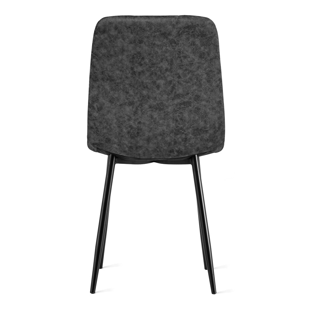 Eetkamerstoel Yerevan – Microleder Antraciet
