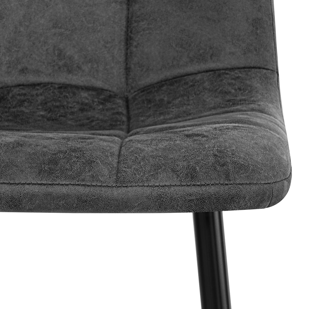 Eetkamerstoel Yerevan – Microleder Antraciet