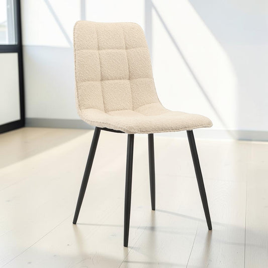 Eetkamerstoel Yerevan – Bouclé Taupe