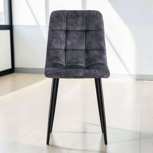 Eetkamerstoel Yerevan – Velvet Antraciet
