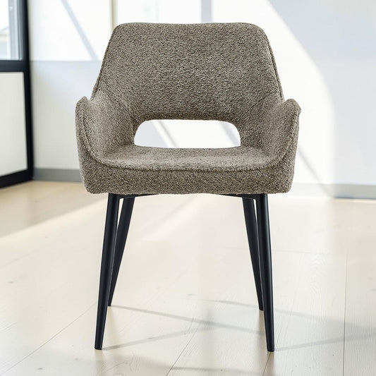 Eetkamerstoel Ray – Stof Taupe