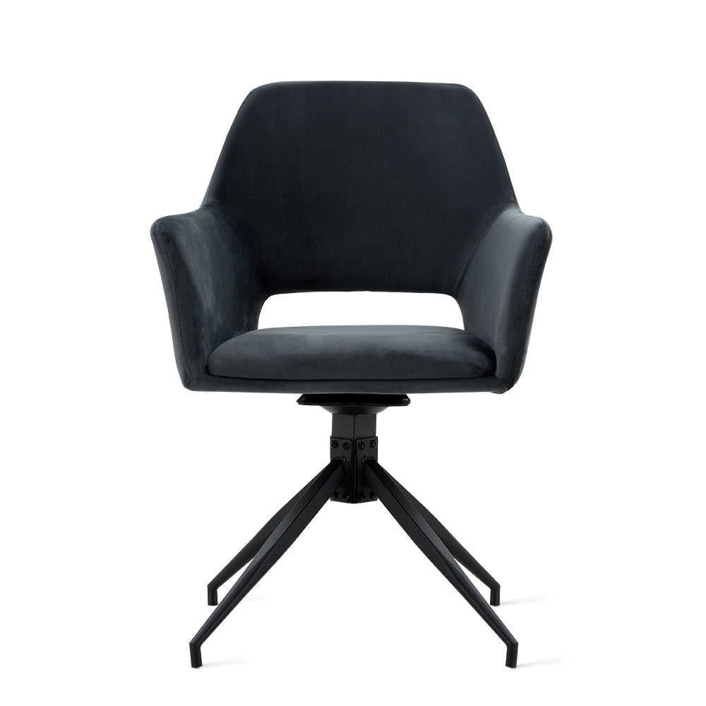 Eetkamerstoel Tess – Velvet Antraciet
