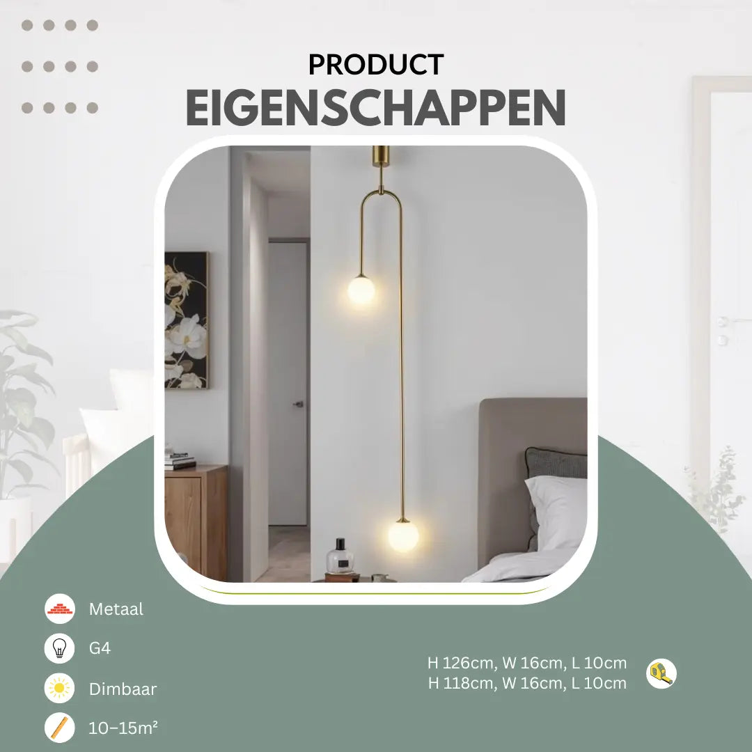Hanglamp slaapkamer modern-klassiek | Aurum