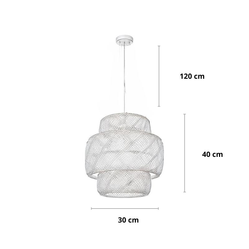 Rieten hanglamp voor meerdere ruimtes | Rattan