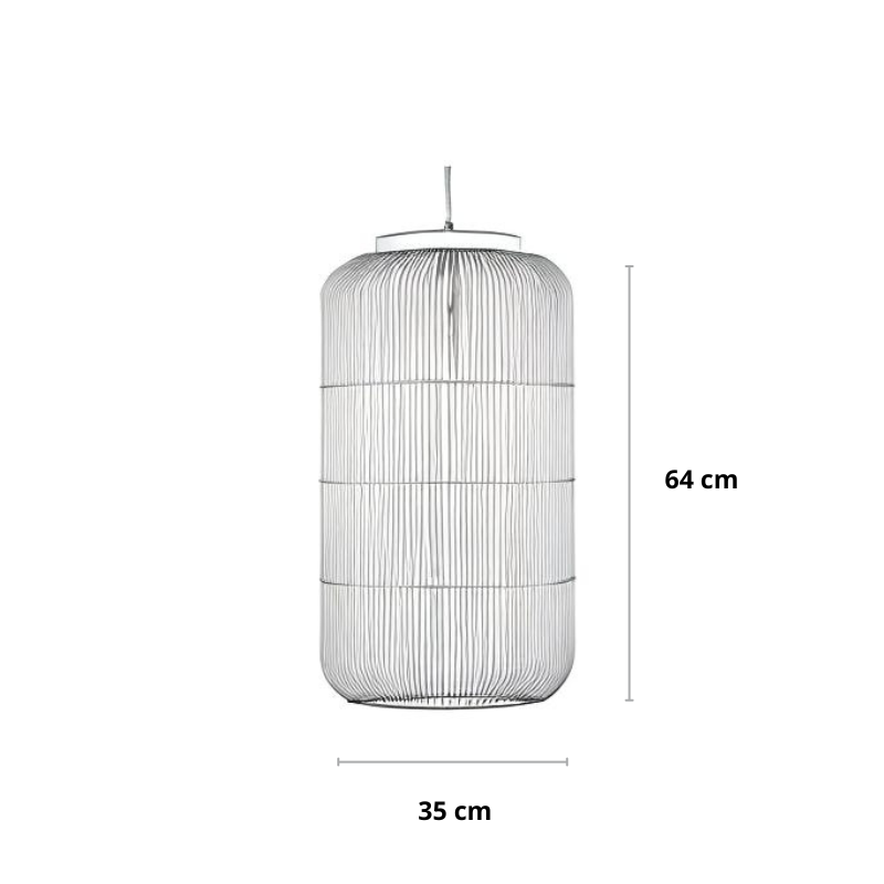Hanglamp van riet in 2 kleuren | Rattan