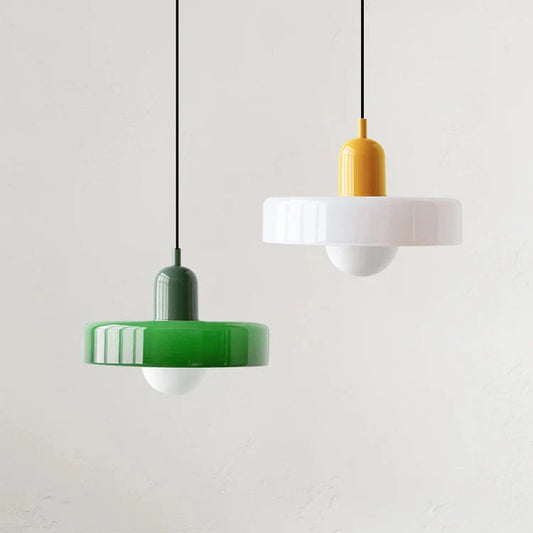 Retro hanglamp met glas | Fårverig