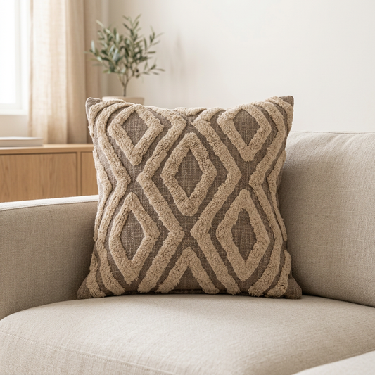 Kussen Sahara contrast 45x45 cm Taupe