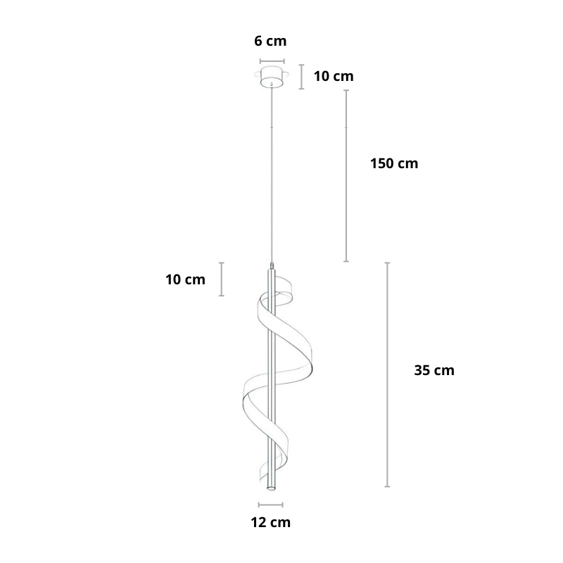 Moderne hanglamp goud en zwart | Gnistør