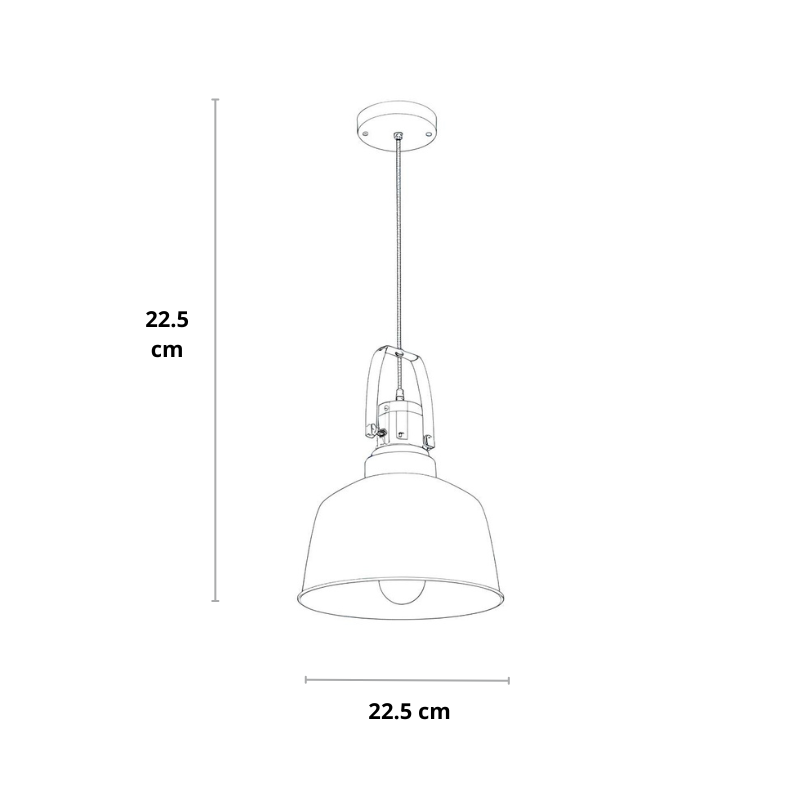 Industriële hanglamp zwart met goud | Luminara