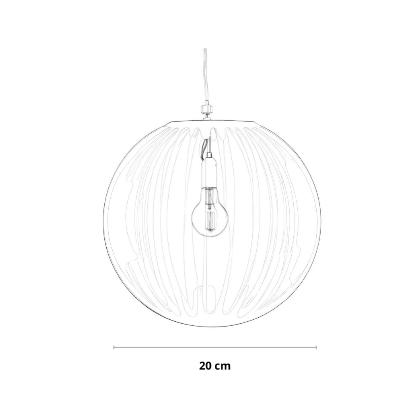 Hanglamp van glas meerdere kleuren | Vitrum