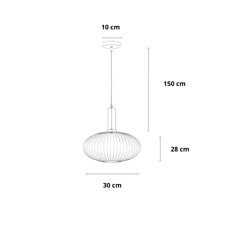 Hanglamp glas groen | Martina