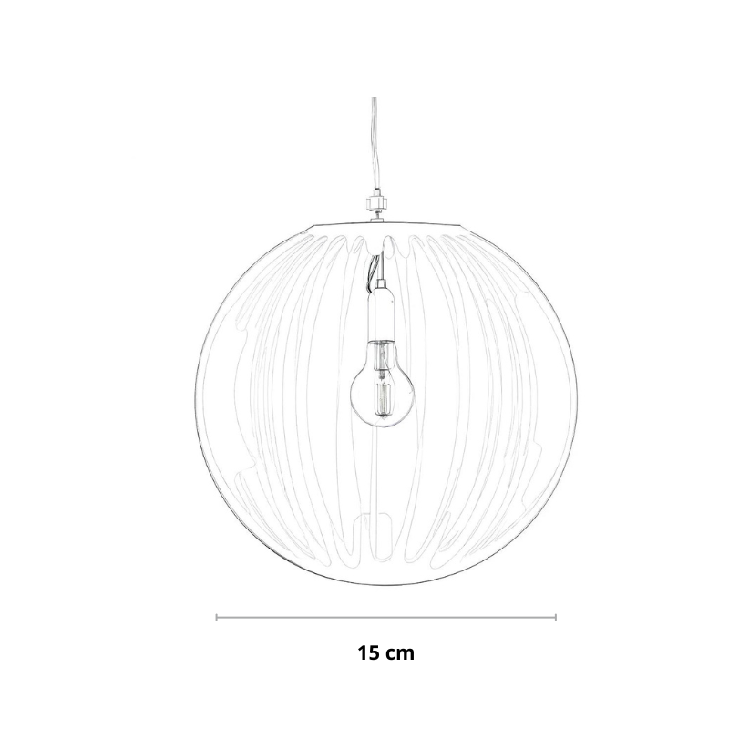 Hanglamp van glas meerdere kleuren | Vitrum
