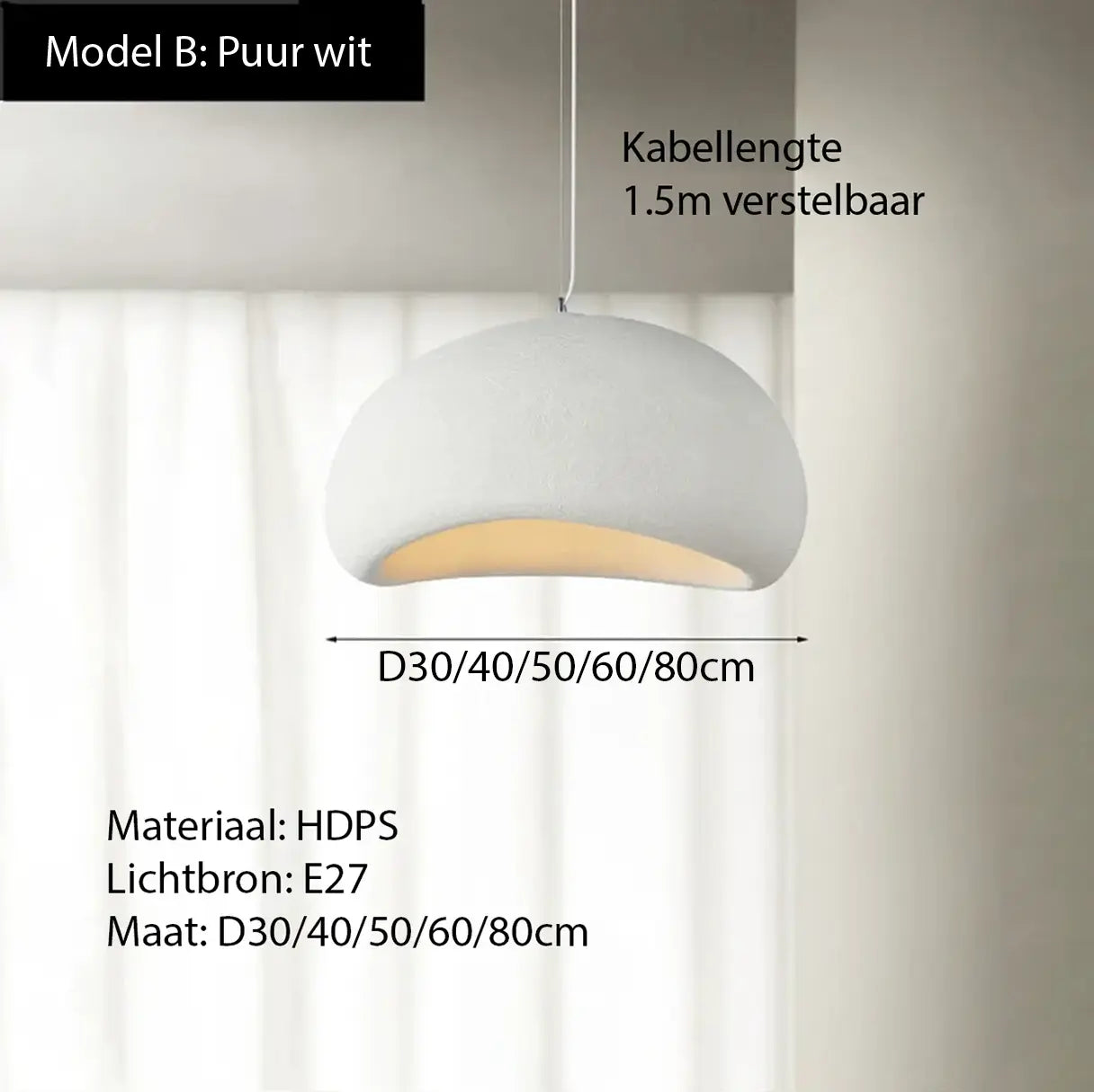 Wabi sabi hanglamp bekend van Libelle | Japan