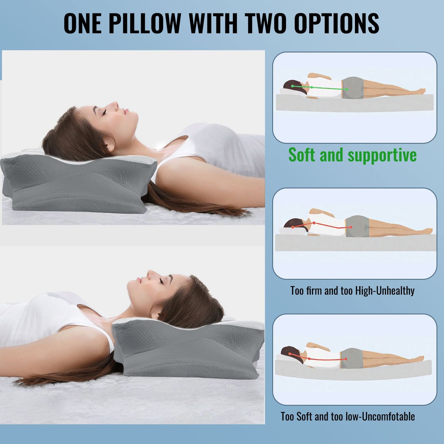 Pijnverlichtend Geheugenschuim Kussen