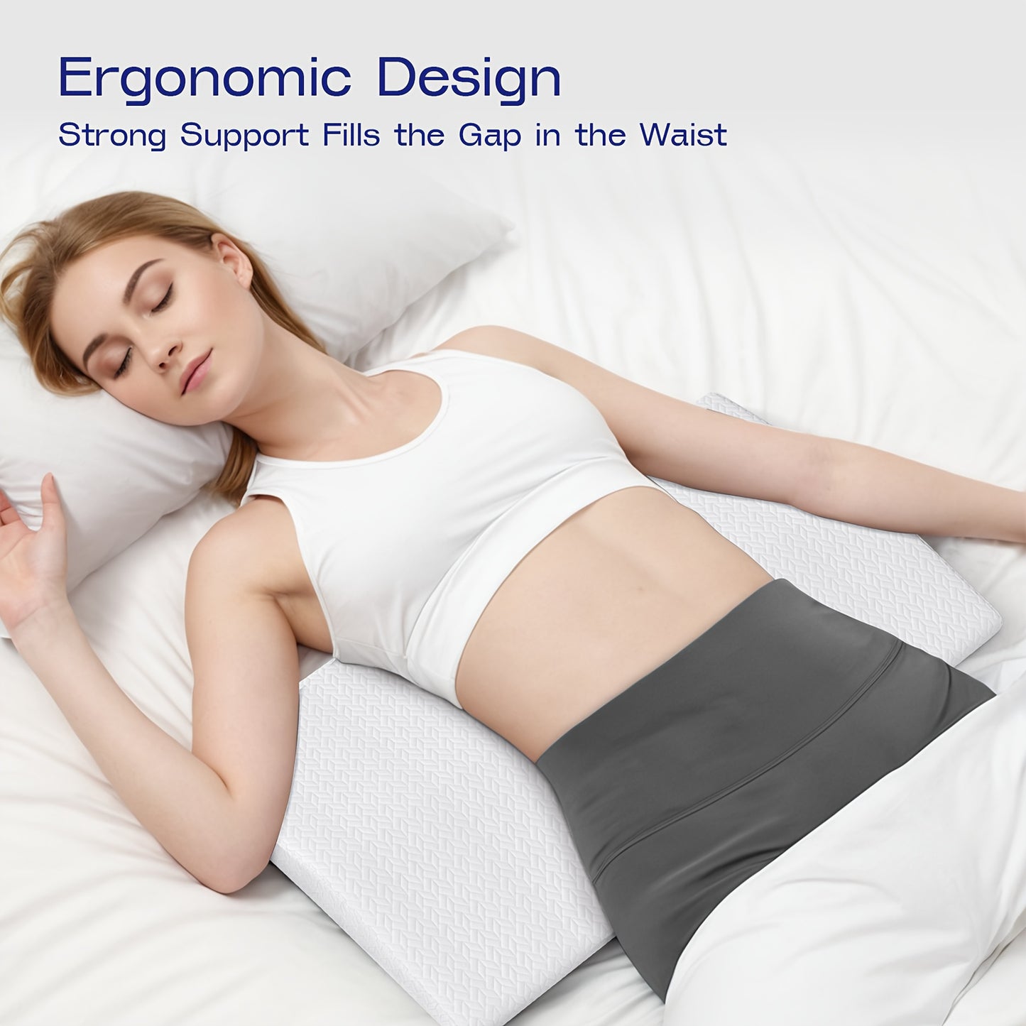 Ergonomisch Bedrugkussen voor Ondersteuning