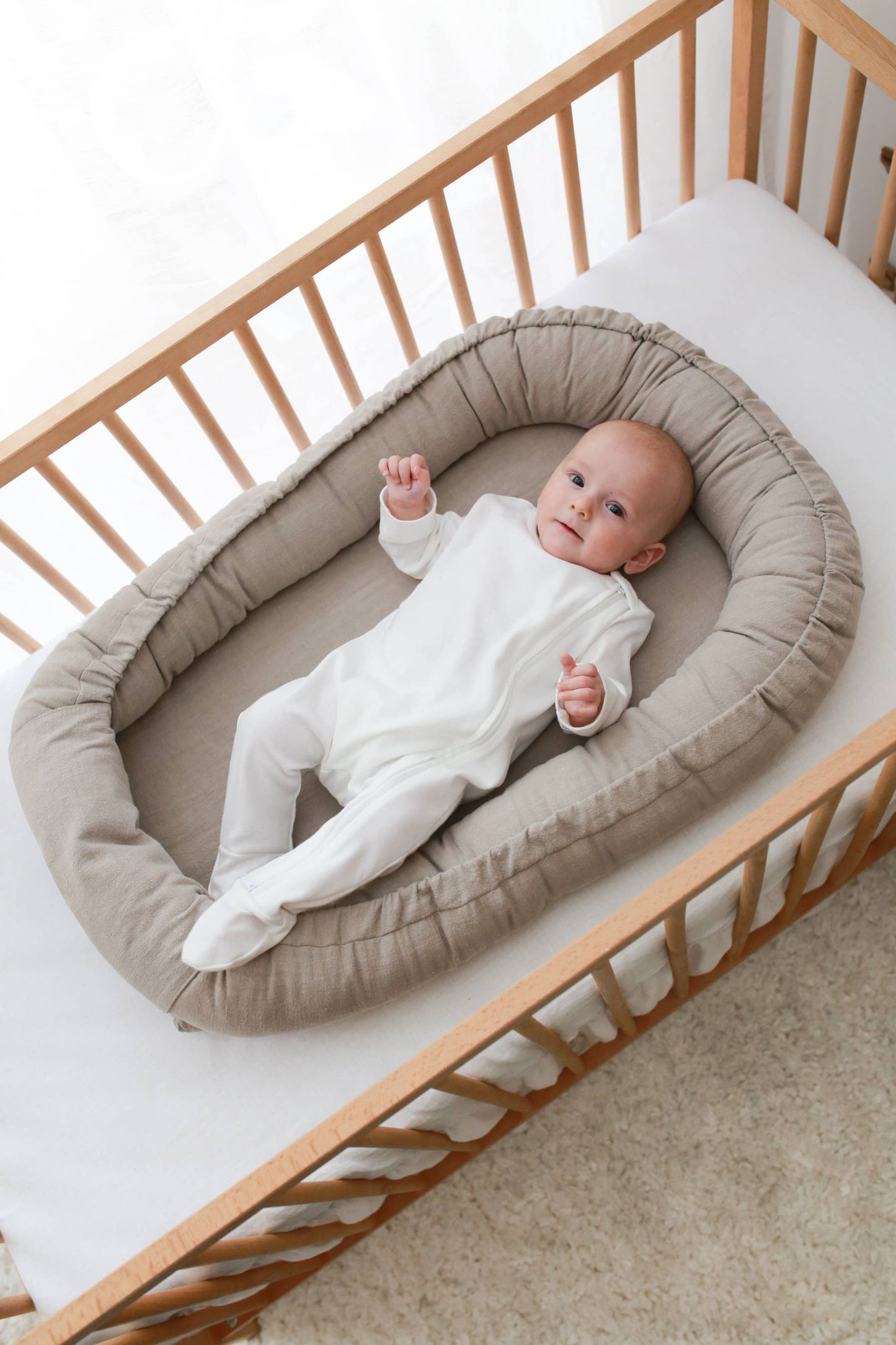 Babyly linnen babynest - 2 kleuren