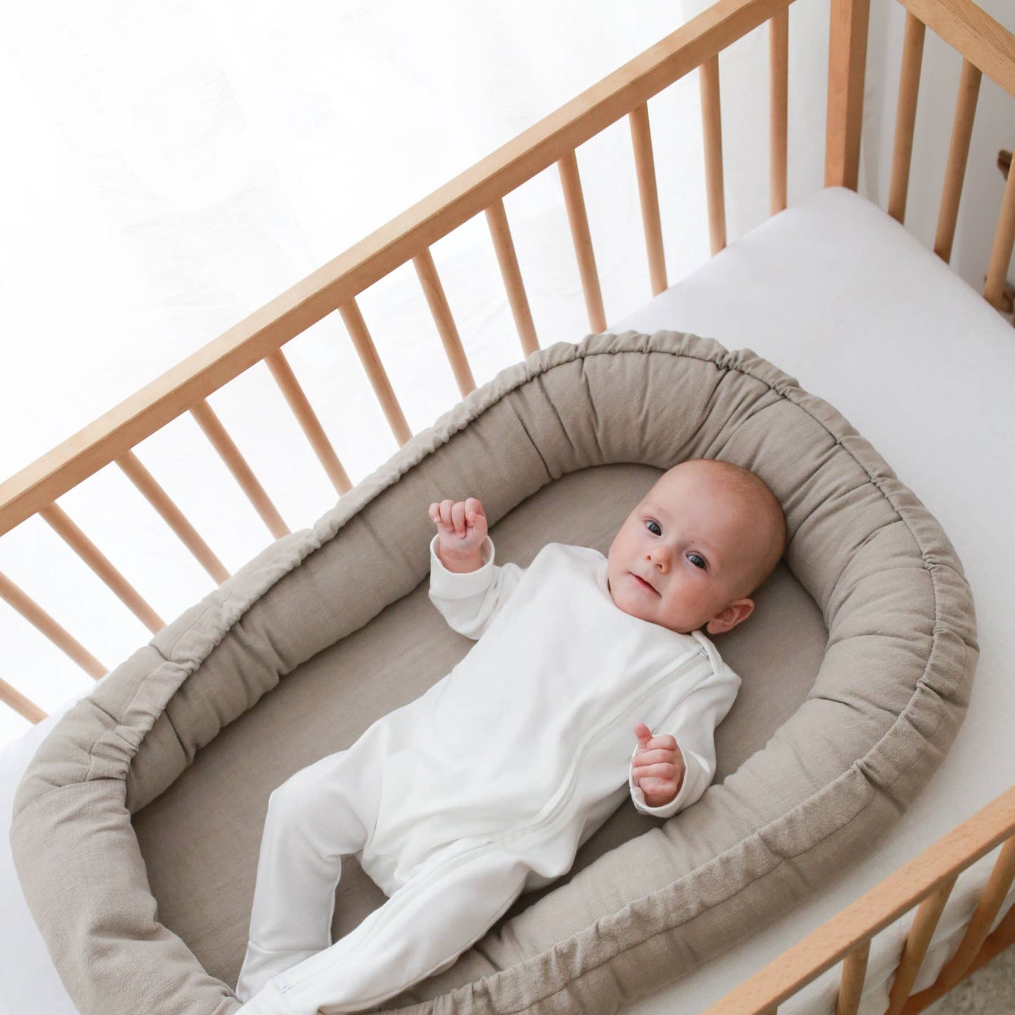 Babyly Zacht Linnen Babynest
