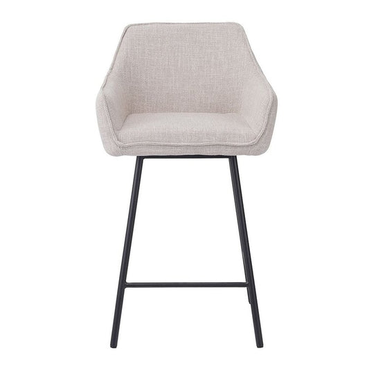 Barkruk Ciara linnen taupe 65-78 cm